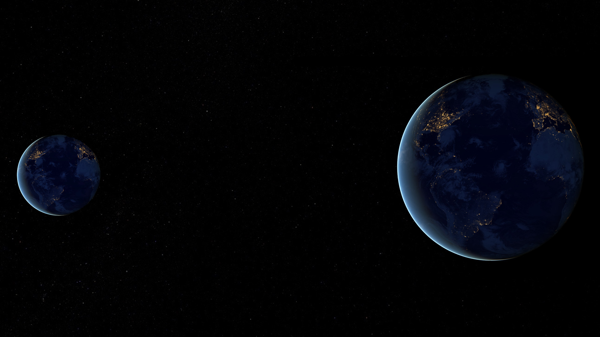 View of Earths from outerspace.