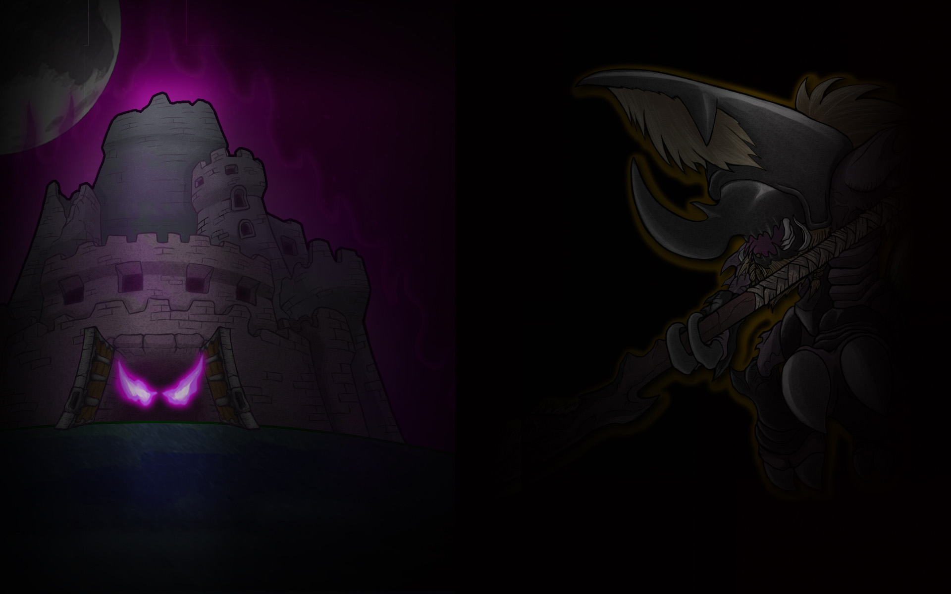 Lost Castle Background - Nightmare Guard D