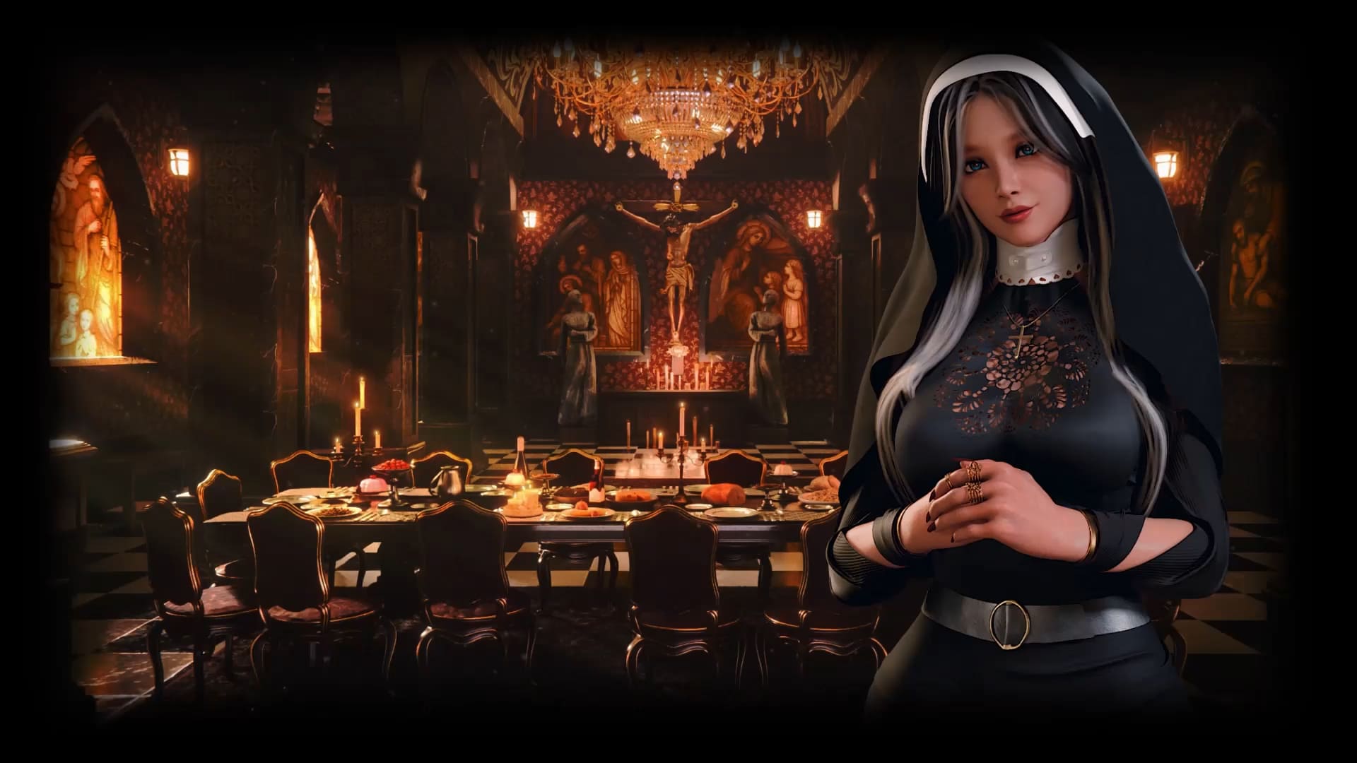 Nun Animated Back
