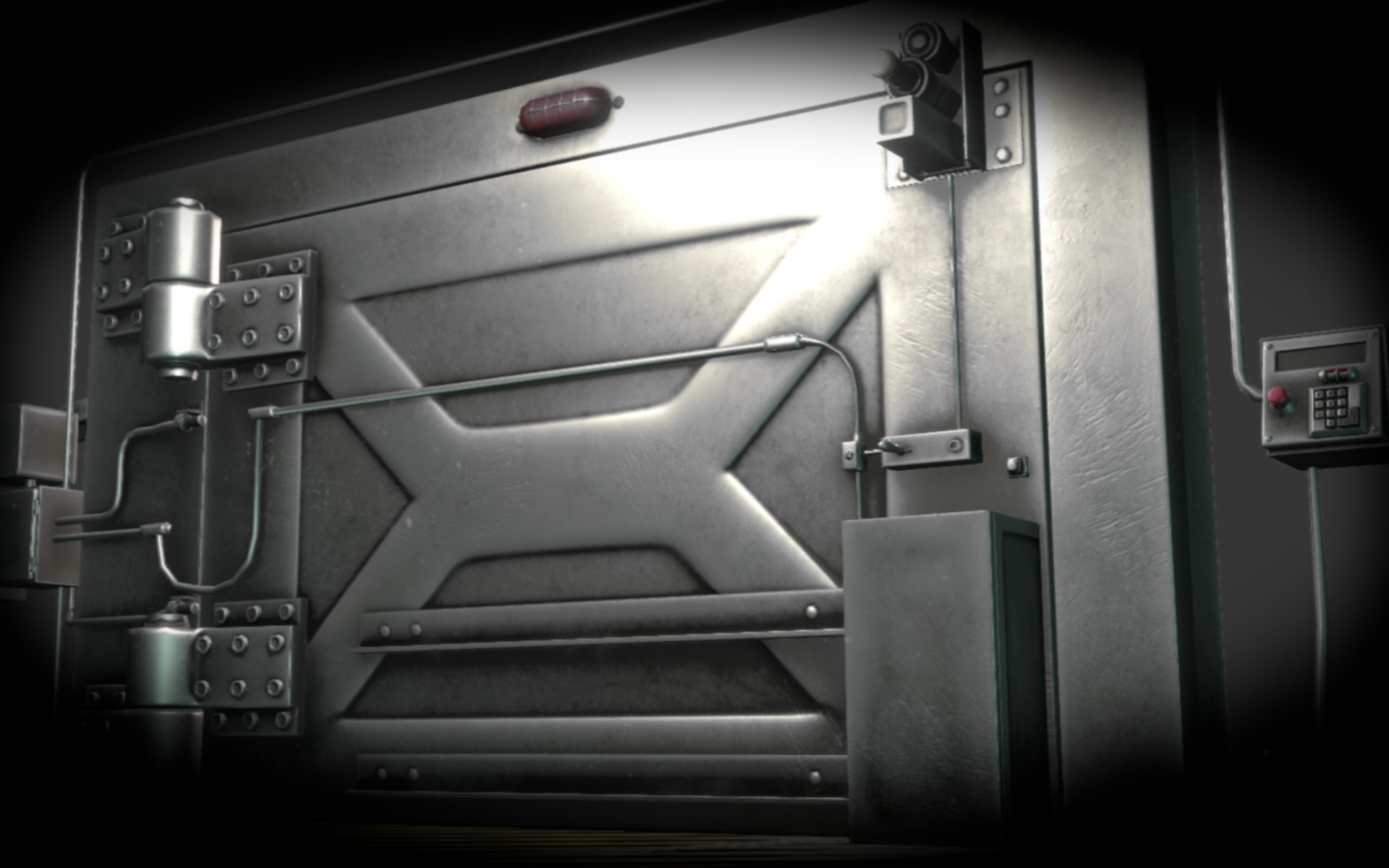 The door to the bunker