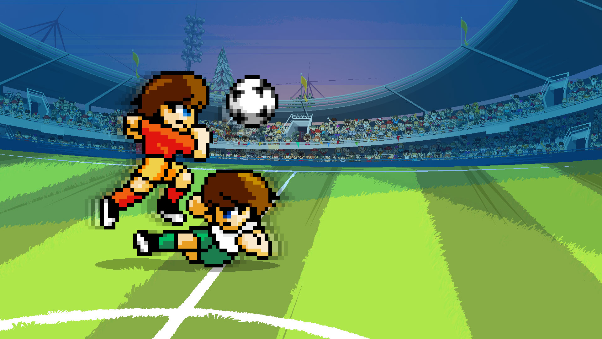Играть в футбол 17. Пиксельный футбол ПК. Pixel Soccer игра. Футбол сега. Pixel Art футбольный матч.