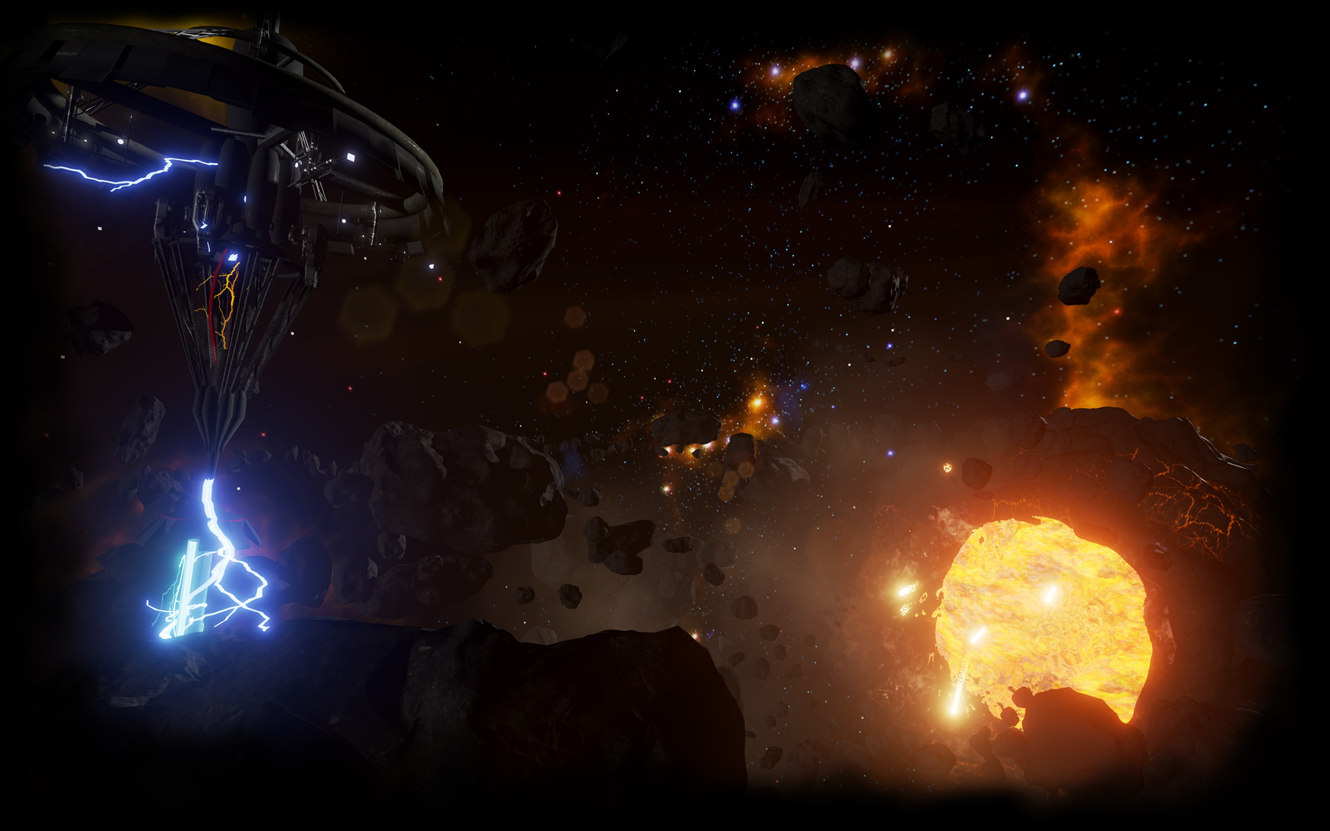 Dying Star and Energy station