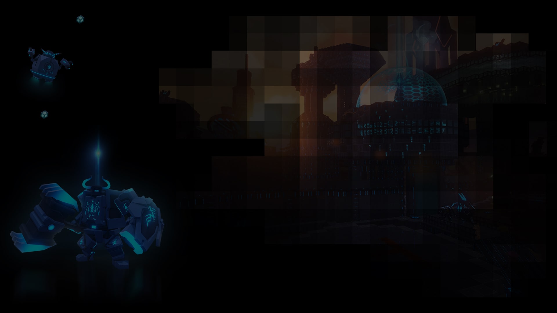 PixARK Colbalt Aliens Background