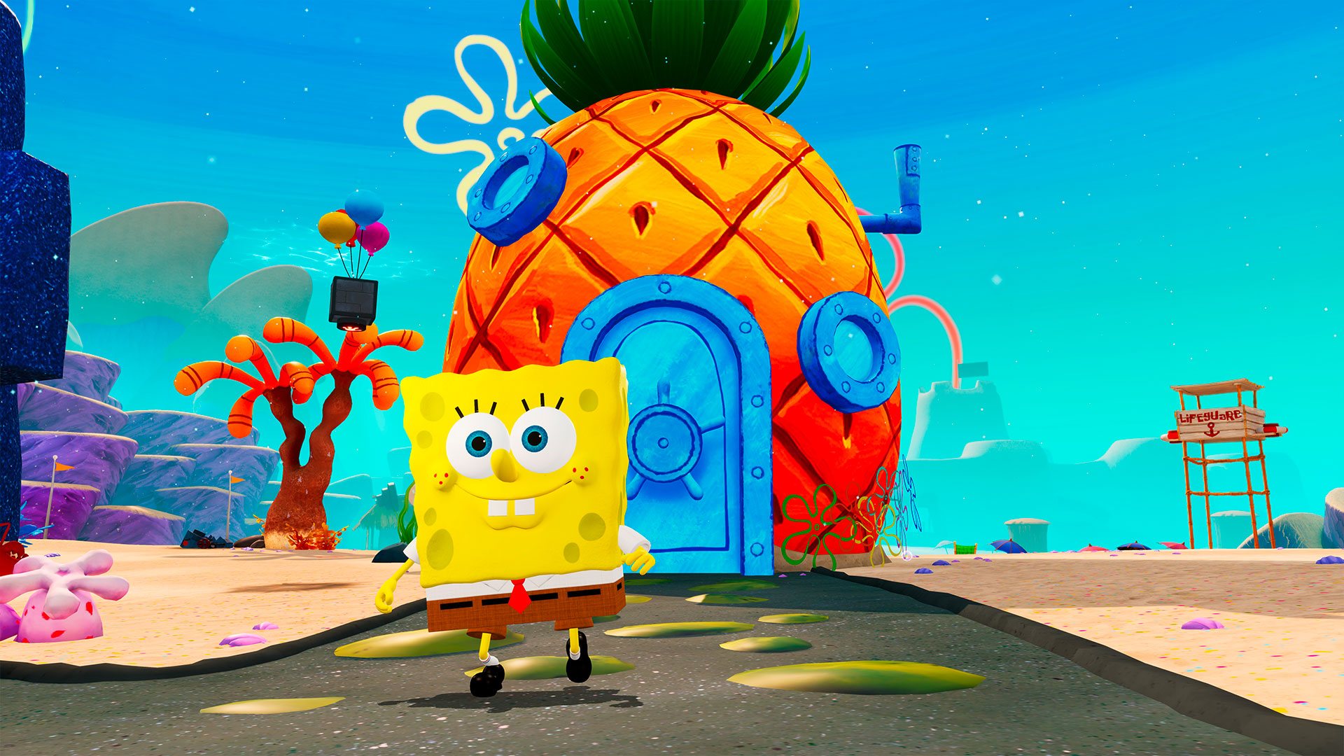 Игры губка боб квадратные штаны. Spongebob Squarepants movie игра. Губка Боб квадратные штаны бикини Боттом. Spongebob Squarepants игра на андроид. Губка Боб квадратные штаны. Битва за лагуну бикини.